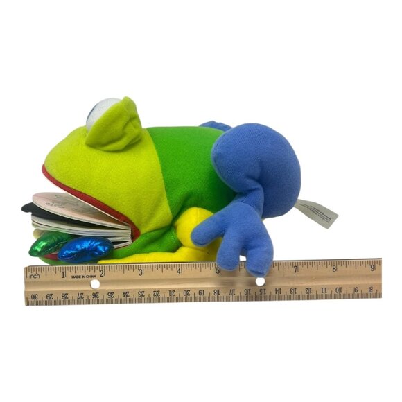 Monday the Bullfrog Huggable Puppet Stuffed Plush Concept Book Days of Week - Picture 12 of 12